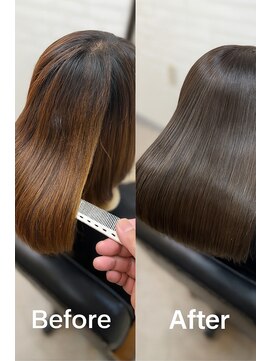 ビート(Beat) sins式酸性ストレート×メテオカラー艶髪