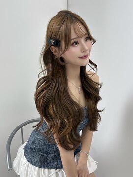 ランテルディ 渋谷(LANTERDIT) レイヤーカット 顔周りカット 韓国ヘア 透明感 ベージュ