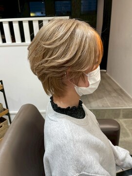 コスタ オブ リシェール(The COSTA of RICHAIR) ミルクティーベージュ/シアーベージュ/前髪インナーカラー/越谷