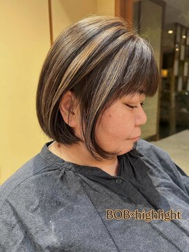 ユウヘアー 大高店(U Hair) ボブ×ハイライト
