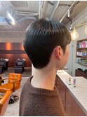 韓国風ダウンスタイル ボリュームを抑えたサラ艶メンズヘア