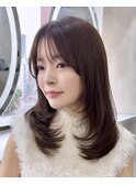 韓国レイヤー/韓国風/ボブ/髪質改善/黒髪/ブリーチなし〔池袋〕