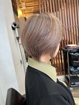 ハーツ 青山表参道店(Heart's) 白髪ぼかし脱白髪染め似合わせショートボブ40代50代60代