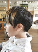 前髪のハイライトとモードstyle