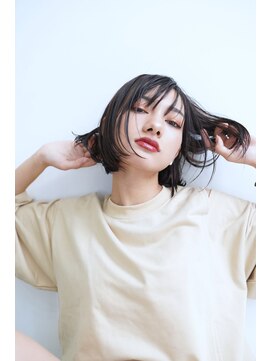 オーク ガーデン 中目黒(OAK garden) ダークカラー ワンレンショート 【OAK中目黒】