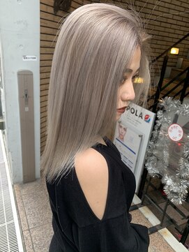 ラフ 難波店(LAFF) #黒髪#ボブルフ#ネビージュ#小顔#ワンレン