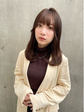 イオエ(ioe) 黒髪/ボブルフ/ネビージュ/小顔/ワンレン/髪質改善/グレージュ