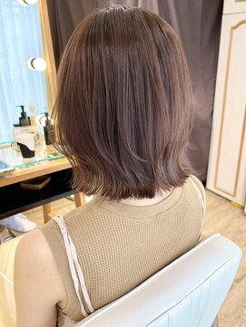 ネオリーブ チロル 横浜西口店(Neolive CiroL.) くびれヘア オレンジベージュ 縮毛矯正