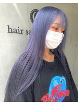 ヘアサロン ガリカ 表参道(hair salon Gallica) 【柴田優香】ブルーパープル/派手髪ペールカラー/寒色系カラー