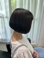 30代40代50代前下がりボブ小顔ボブ丸みショートショートヘア