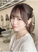 韓国風顔まわり×くびれヘア【新宿/髪質改善】おくれ毛.レイヤー
