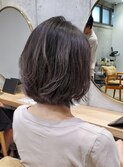 30代40代ふんわりレイヤーカット×黒髪艶髪くびれボブヘア