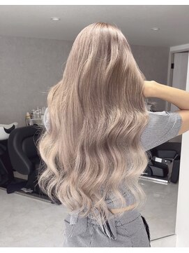 ミルクティーベージュ×シャイルシールエクステ