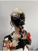 編みおろし/卒業式ヘア/ヘアアレンジ