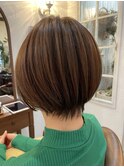 大人丸みショートボブ