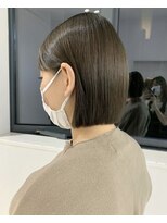 トニーアンドガイ 青山店(TONI & GUY)&nbsp;ブリーチなしのオリーブグレージュ × ツヤさら髪質改善カラー