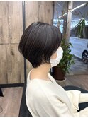 バレイヤージュ/ハイライト/ダブルカラー/ケアブリーチ/ボブ