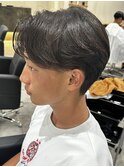 メンズマッシュパーマニュアンスパーマスパイラルパーマ刈り上げ