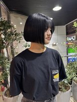 ヘアーアンドメイク ビス(HAIR&MAKE bis)&nbsp;落ちる黒染め？！透明感ブラック【山崎ほのか】
