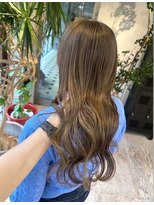 ヲタク(wotaku.)&nbsp;オリーブベージュブリーチなしダブルカラー透明感カラー髪質改善