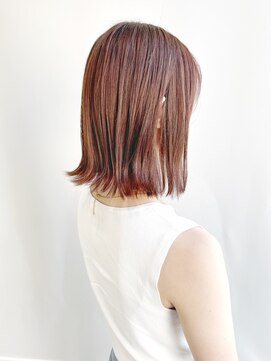 クイントネオリーブ 自由が丘正面口店(quint:neolive) 外ハネレイヤー　ピンクベージュ　自由が丘　インナーカラー