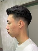 七三オールバック フェード