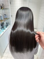 ロンドルーチェ 心斎橋(Lond luce)&nbsp;ダークアッシュ/ミディアムレイヤーカット［髪質改善/縮毛矯正］