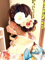 ジェキータ 京都駅前店(GEKITA)&nbsp;和装ヘアセット/下めのシニヨンヘアスタイル【京都/ヘアセット】