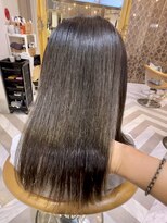 ロンドアベニール 北千住(Lond avenir)&nbsp;イメチェン外ハネボブ美髪ワイドバングレイヤー髪質改善縮毛矯正