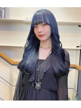 ステップボーンカットオオサカ(STEP BONE CUT OSAKA Via TICK-TOCK) 【ステップボーンカット】ネイビーブルー