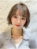 くびれヘア/顔周り/韓国/ボブ/レイヤーカット/前髪/カラー錦糸町