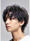 波巻きスパイラルツイストスパイラルパーママッシュメンズヘア
