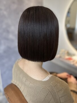 カノエ 福岡香椎店(canoe) ボブ 黒髪 髪質改善トリートメント 艶髪 20代30代 ストレート