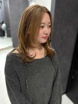 ヘアサロンラルガ 下曽根店(Hair salon Raruga) シアーベージュ×レイヤー