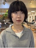 中目黒美容室｜今っぽい質感のミニボブパーマ〈riko〉
