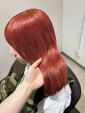 ミリ 久留米(miri..) 鮮やかな赤/ブリーチあり