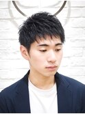 メンズビジネスカジュアルショートスタイル理容室眉毛カット