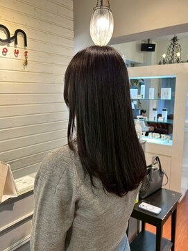 ヘアーアンドスパ アン コントゥール(hair&spa an contour) ロートーン　透明感ロング