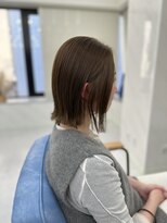エミン(emyn)&nbsp;ブリーチなし☆ベージュ×切りっぱなしボブ