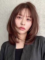 ネイト(Neit) レイヤーカットブラウンカラーミディアムレイヤーカット