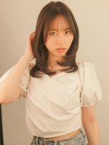 ベレッタ 楠葉店(veretta.) シースルーバング/顔周りレイヤー/ニュアンスカラー/抜け感/小顔