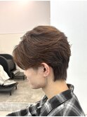 フェザーパーマ/ニュアンスパーマ/センターパート/藤沢美容院