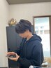【平日限定★ホームケアプレゼント付】メンズカット+縮毛矯正+MB