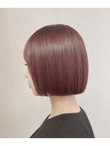 ノッシュ 七隈店(Hair Spa Nosh)&nbsp;カット/ブリーチ/ミニボブ/きりっぱなし/赤髪/個性/CAREPRO