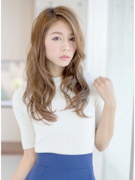 アチーブ ヘア デザイン(achieve hair design) ロングレイヤー無造作ウェーブハイトーンアッシュベージュ