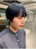 コンパクトショート×ネイビー