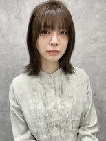 オウルズ(owls)&nbsp;【owls】ツヤ感外ハネ鎖骨ミディアム／マロンベージュ