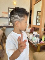 ヘアメイク ミチ 富田店(HAIRMAKE MICHI)&nbsp;【MICHI 富田店　古作蓮】キッズカット　バリアート