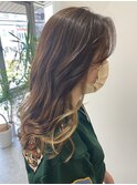 《緑橋/女性サロン》インナーカラー　ホワイトアッシュ