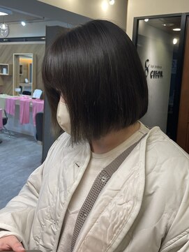 ヘア プロデュース キュオン(hair produce CUEON.) ボブ×透明感グレージュ